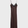 Vestido camisola de satén Vestido camisola de satén