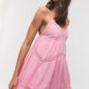 Vestido corto con detalle de encaje Vestido corto con detalle de encaje