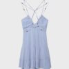 Vestido corto con pedrería