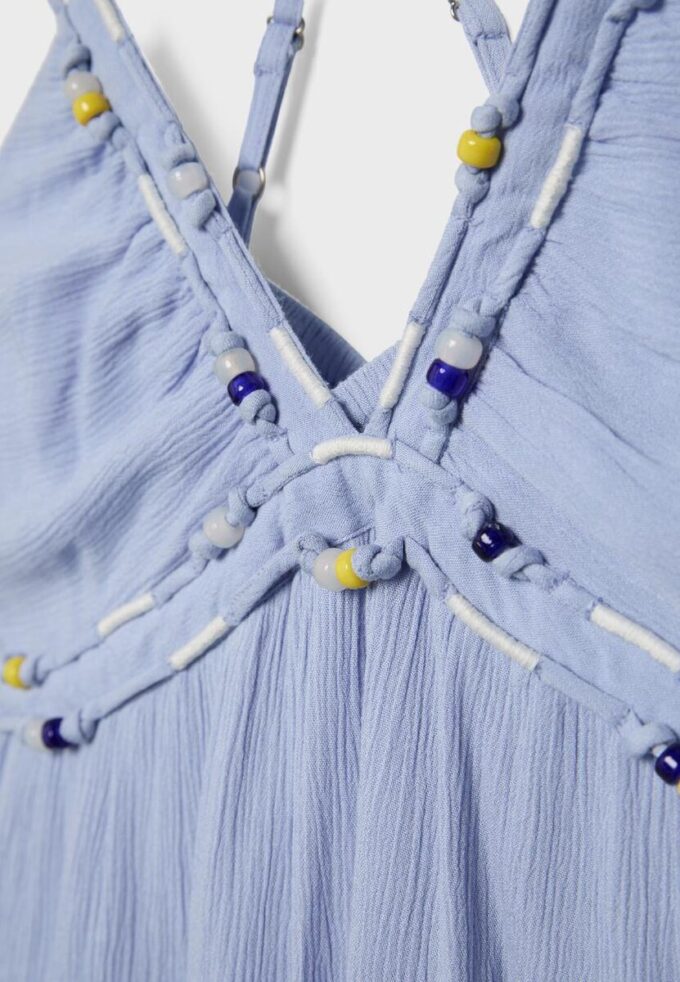 Vestido corto con pedrería