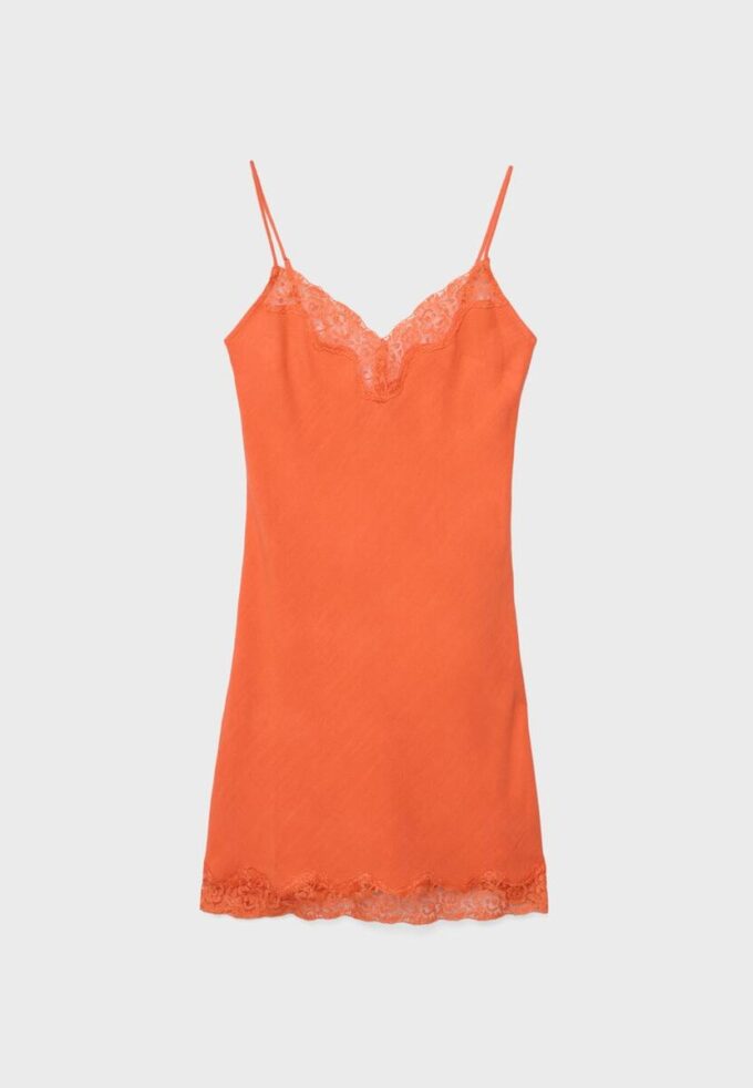 Vestido corto de encaje rústico Vestido corto de encaje rústico