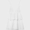 Vestido corto de tirantes con volantes Vestido corto de tirantes con volantes