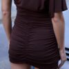 Vestido corto tipo capa Vestido corto tipo capa
