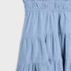 Vestido corto y fluido con detalle de lazo en la espalda Vestido corto y fluido con detalle de lazo en la espalda