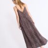 Vestido largo y fluido de satén