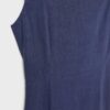 Vestido midi con espalda cruzada y efecto lino Vestido midi con espalda cruzada y efecto lino