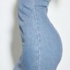 Vestido midi de denim Vestido midi de denim