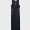 Vestido midi de denim Vestido midi de denim