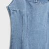 Vestido midi de denim Vestido midi de denim
