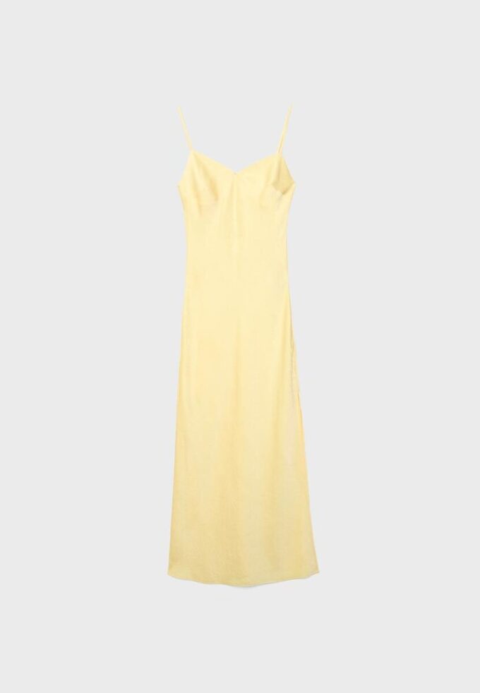 Vestido midi de satén Vestido midi de satén