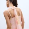 Vestido midi de tul estampado con pañuelo Vestido midi de tul estampado con pañuelo