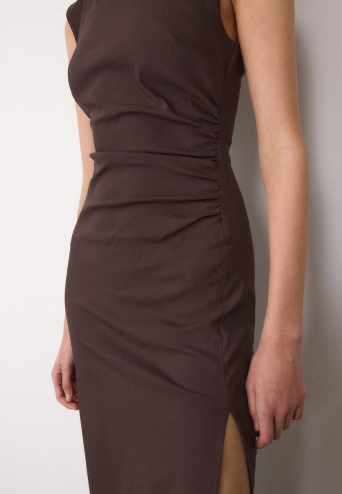 Vestido midi sin mangas de bengalina Vestido midi sin mangas de bengalina