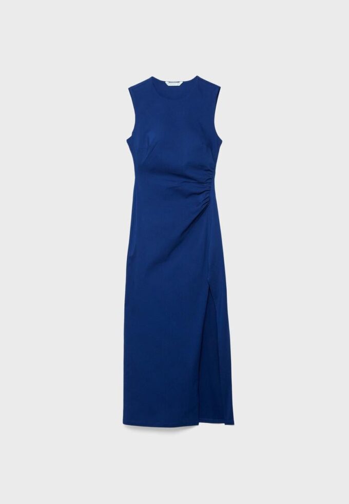 Vestido midi sin mangas de bengalina Vestido midi sin mangas de bengalina