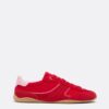 Zapatillas de suela plana con detalles de piel Zapatillas de suela plana con detalles de piel