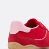 Zapatillas de suela plana con detalles de piel Zapatillas de suela plana con detalles de piel