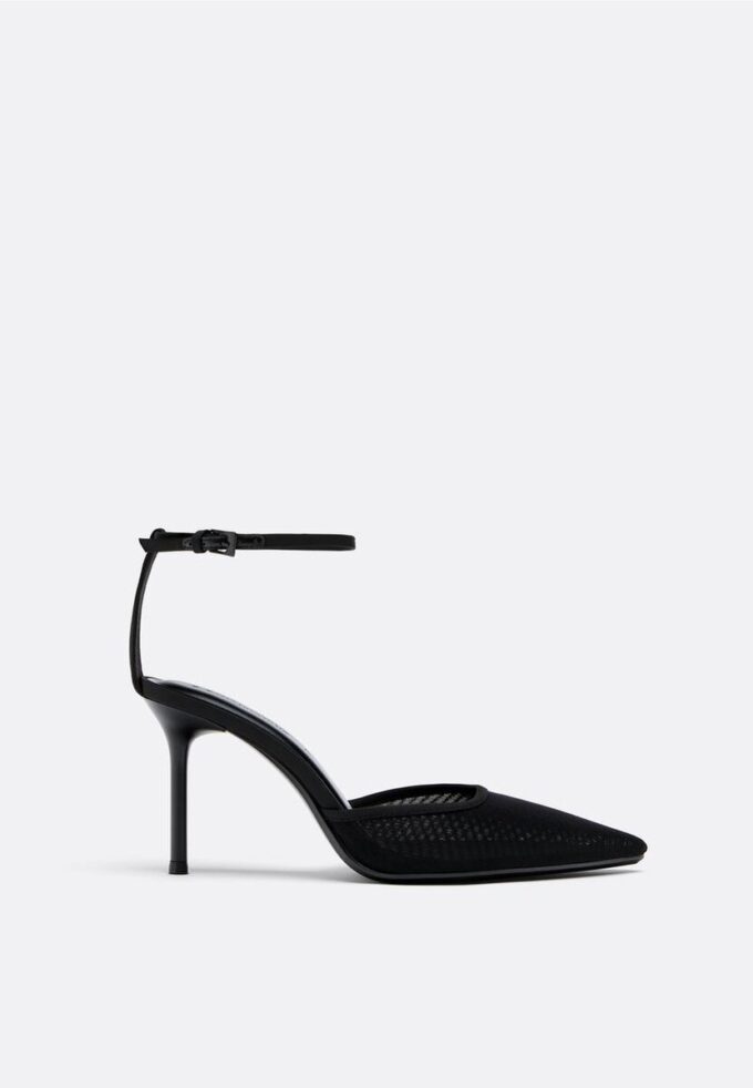 Zapatos de tacón alto de malla