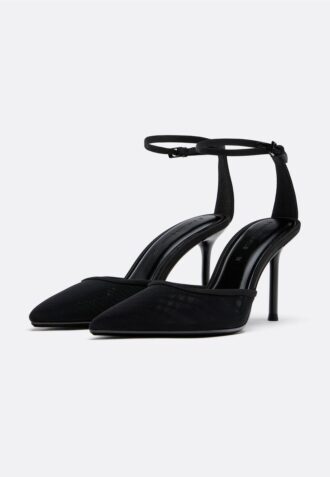Zapatos de tacón alto de malla