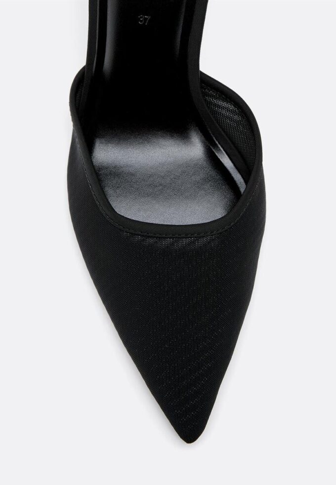 Zapatos de tacón alto de malla