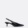 Zapatos de tacón bajo con cuello en V Zapatos de tacón bajo con cuello en V