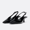 Zapatos de tacón bajo con cuello en V Zapatos de tacón bajo con cuello en V