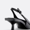 Zapatos de tacón bajo con cuello en V Zapatos de tacón bajo con cuello en V