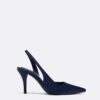 Zapatos de tacón con efecto satinado