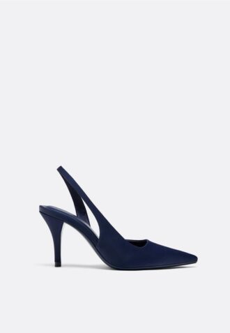 Zapatos de tacón con efecto satinado
