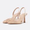 Zapatos de tacón con malla y pedrería Zapatos de tacón con malla y pedrería