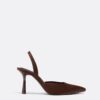 Zapatos de tacón de aguja con efecto satinado Zapatos de tacón de aguja con efecto satinado