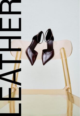 Zapatos de tacón de piel