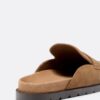 Zuecos tipo mocasín de piel sin espalda